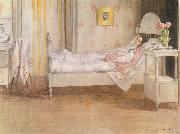 Carl Larsson Convalescence oil painting artist